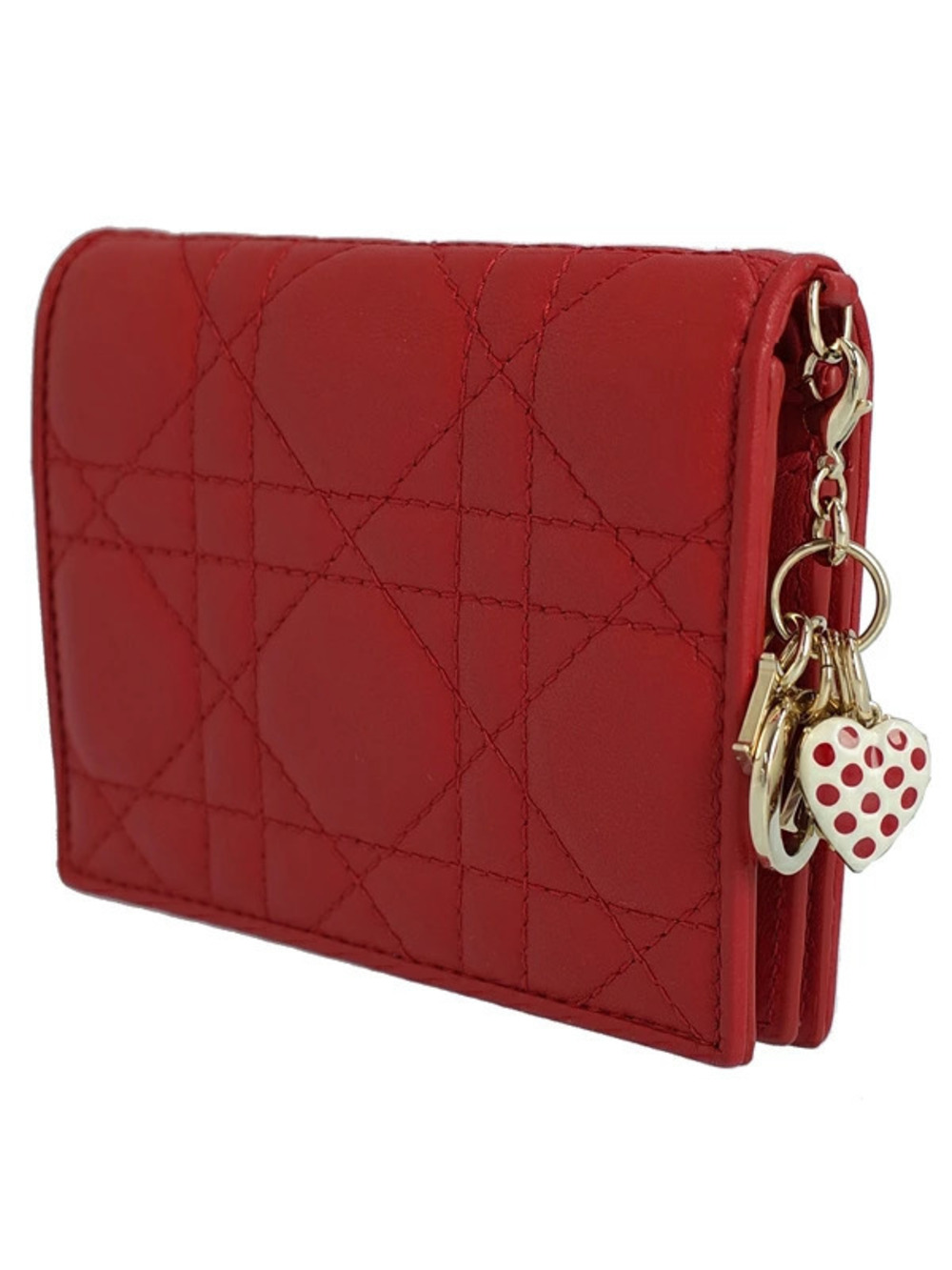 Dior Short fold Bi Wallet Lady Christian Black